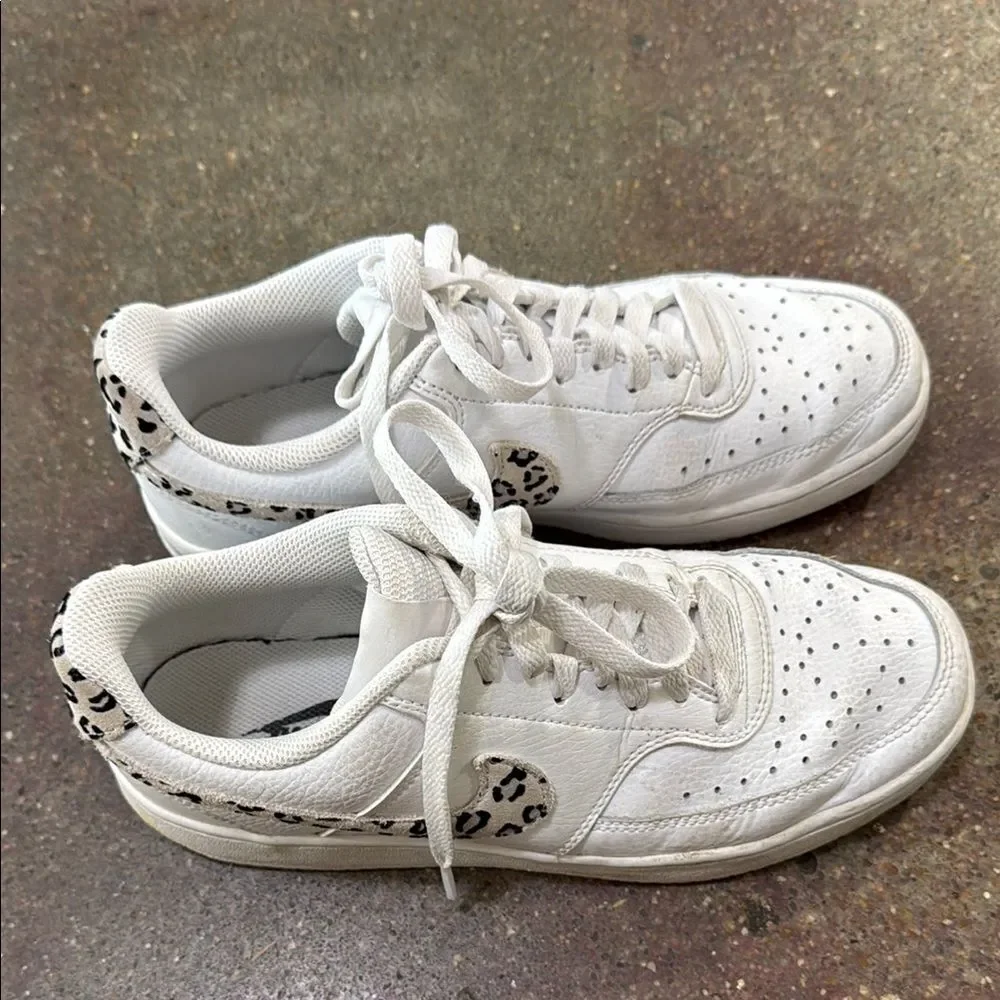 Nike White Perforated Sneakers